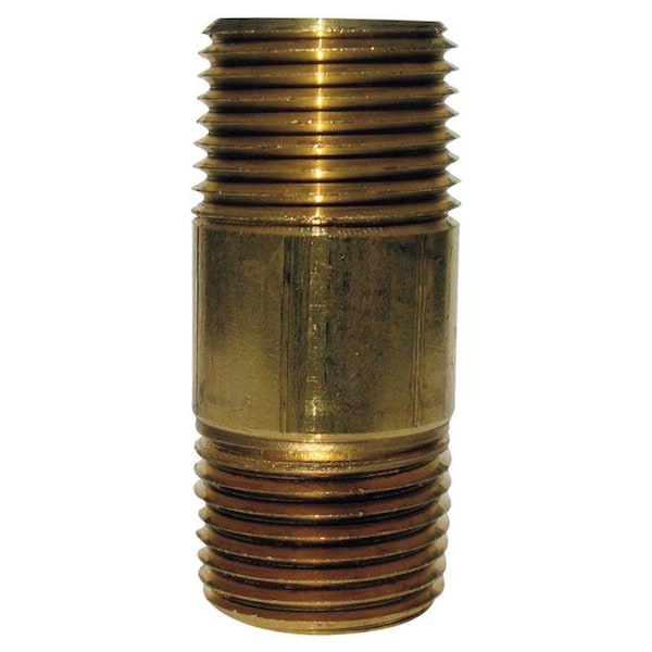 Homeplus+ ATC 3/4 in. MPT X 3/4 in. D MPT Yellow Brass Nipple 6 in. L 6JC126300201055 - main